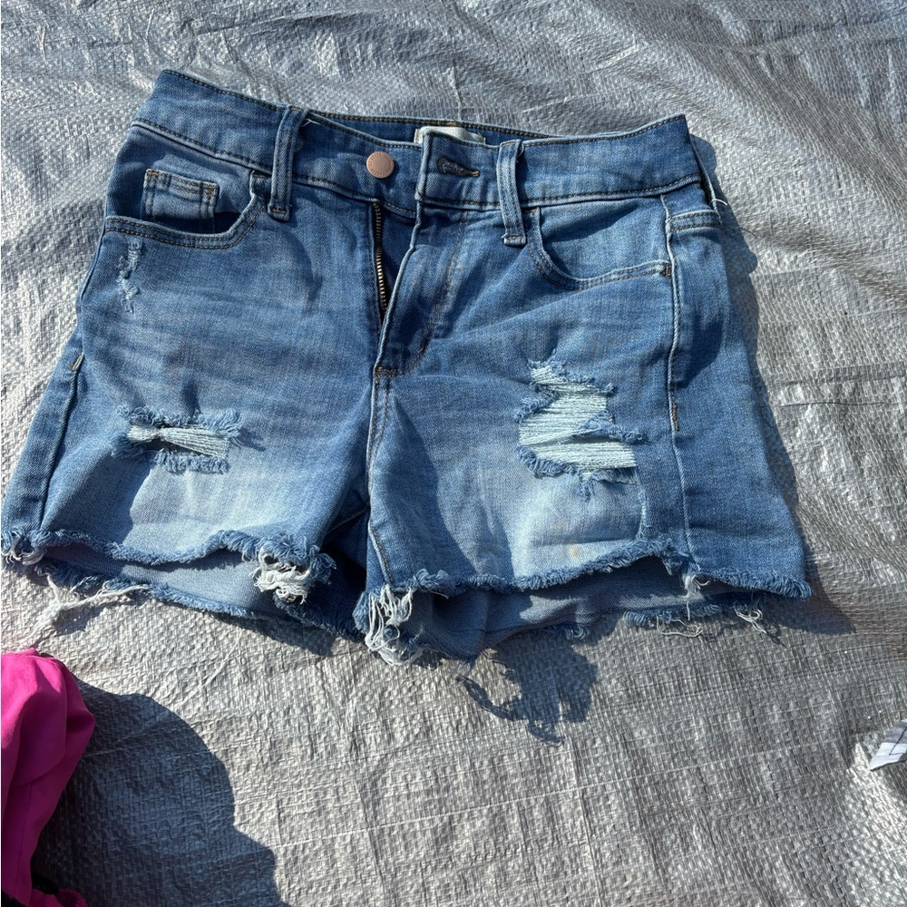 Universal Thread Blue Distressed Jean Shorts